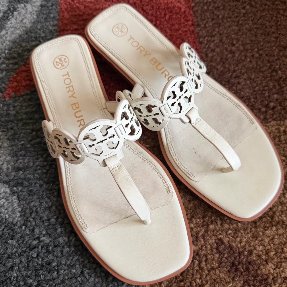 Tory Burch Mini Miller Leather Thong Sandal